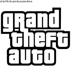 Logo Grand Theft Auto impreso 3D