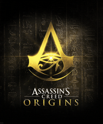 Logo Assassin's creed Origins impreso 3D