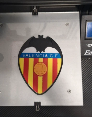 Escudo Valencia CF Impreso 3D
