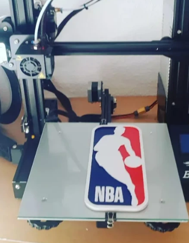 Logo NBA Impreso 3D