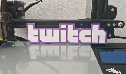 Logo Twitch Impreso 3D