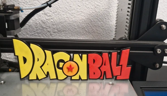 Logo Dragon Ball Impreso 3D