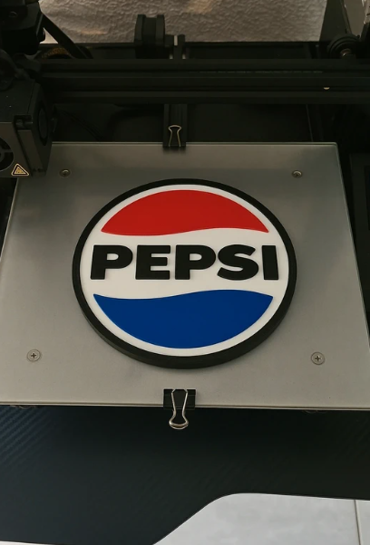 Logo Pepsi impreso 3D