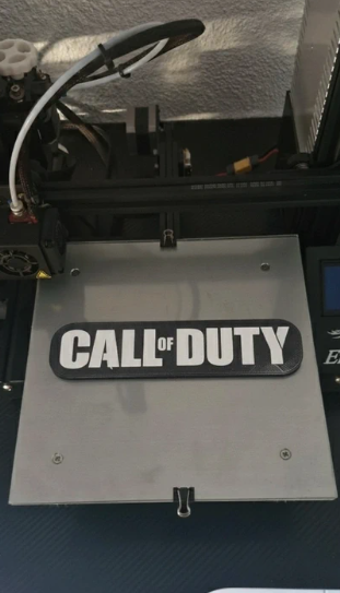Logo Call Of Duty Base redonda Impreso 3D
