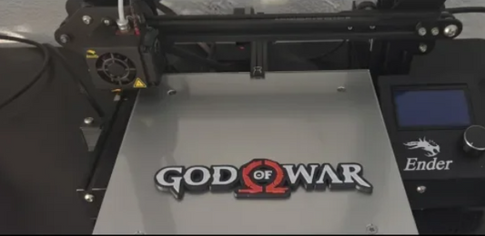 Logo God Of War 3D