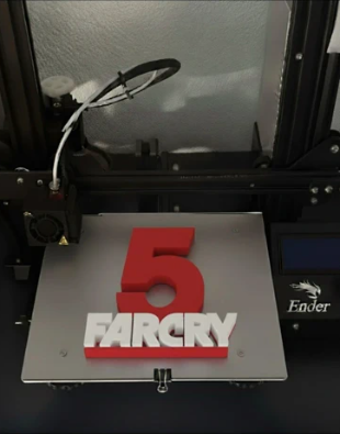Logo FarCry5. Vol2. Impreso 3D