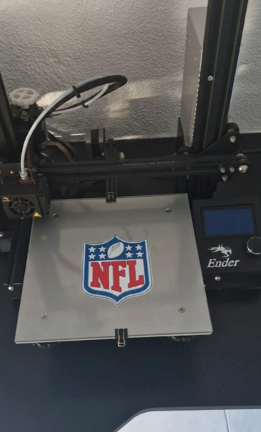 Logo NFL impreso 3D