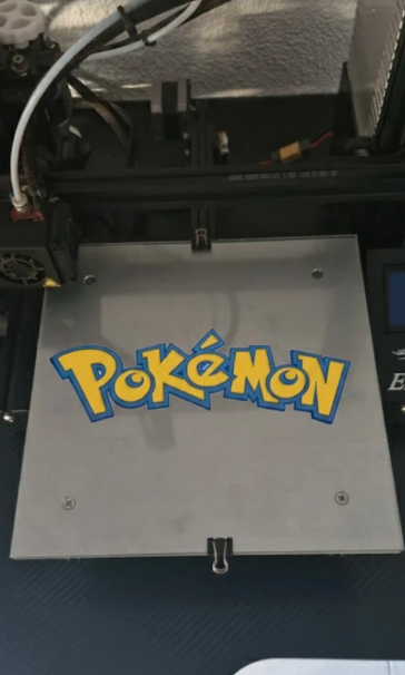Logo Pokémon impreso 3D