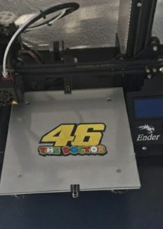 Logo Rossi 46 The Doctor impreso 3D