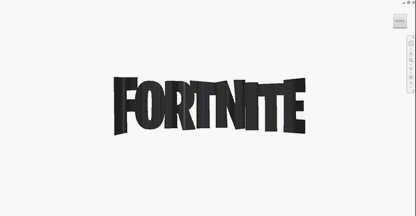 Logo Fortnite vol2. impreso 3D