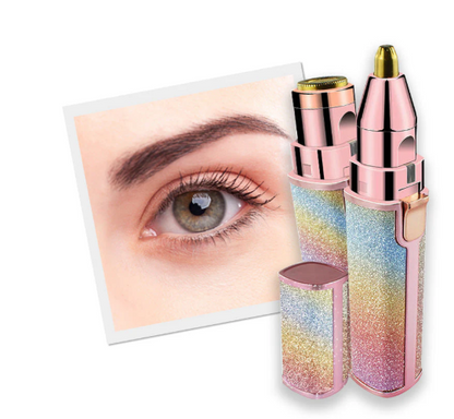 Depiladora facial 2 en 1 | Efecto purpurina