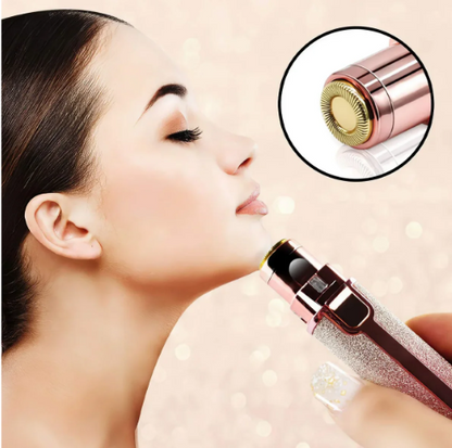 Depiladora facial 2 en 1 | Efecto purpurina