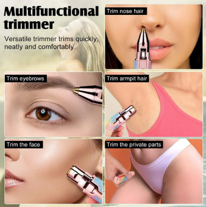 Depiladora facial 2 en 1 | Efecto purpurina